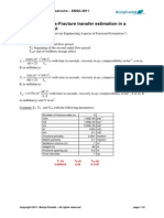 Exercise 1: Matrix-Fracture Transfer Estimation in A Transient Well Test