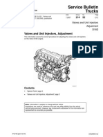 Valves and Unit Injectors, Adjustment