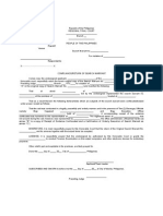 Sample Format of ComplianceReturn of Search Warrant