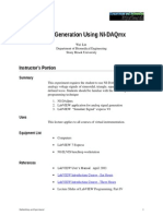 Signal Generation Using Ni-Daqmx: Instructor'S Portion