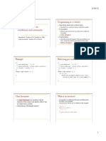 Assertions, Pre/post-Conditions and Invariants: Programming As A Contract