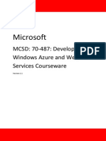 MCSD Web Applications Certification Windows Azure Web Services