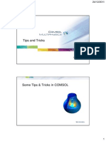 Comsol Multiphysics Tips and Tricks