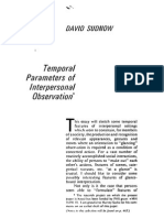 Sudnow 1972 Temporal Parameters of Interpersonal Observation