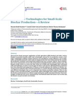 Sustainable Technologies For Small-Scale Biochar Production