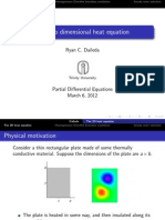 The Two Dimensional Heat Equation Lecture 3 6 Short