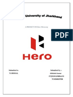 Project On Hero Motocorp