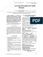 Format Preserving Encryption For Small Domain