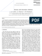 QED Coherence and Electrolyte Solutions