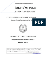 Fyup Chemistry Syllabus