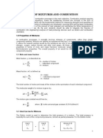 Properties of Mixtures and Combustion