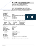 Vision™ OPLC™: V350-35-RA22/V350-J-RA22 Technical Specifications