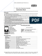 Instruction Sheet: Series Valve Temperature Controller