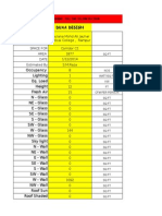 Heat Load Calculation Format