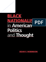 Black Nationalism in American Politics and Thought Robinson Dean E