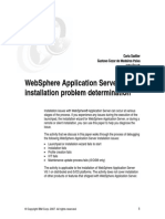 WebSphere Application Server Installation Problem Determination