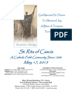 St. Rita Parish Bulletin 5/17/2015