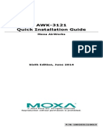 Awk-3121 Quick Installation Guide: Moxa Airworks