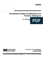 Aerodynamic Design Considerations of A Formula 1 Racing Car