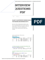 Salary - SQL Interview Queries Examples For Fresher and Exprinced Set-4 Interview Questions PDF