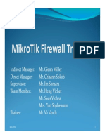 Mikrotik Firewall Training PDF