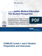 COMLEX Prep & Outcomes Report COSGP