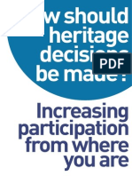 How Should Heritage Decisions Be Made?: Increasing Participation From Where You Are