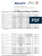 Saftey Month Training Schedule