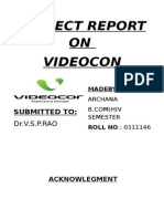 Videocon Project Report