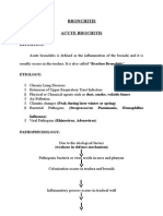 Bronchitis Acute Brochitis: Definition