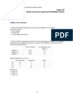 Chap 008 - RETURN ON INVESTED CAPITAL AND PROFITABILITY ANALYSIS 