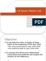 Valuation of Asian Paints