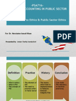 Ethics and Public Sector Ethics