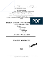 Book of Abstracts LUMEN Conference 2012