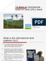 ILC's Work On Commercial Pressures On Land (CPL) Issue