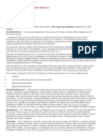 Approach To The Patient With Dyspnea