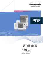 Aquarea Split Systems Installation Handbook 2013 (A2W-SPX-130305-012)