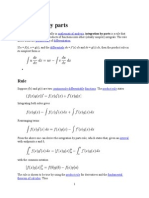 Integration by Parts