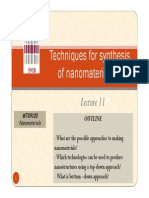 Techniques For Synthesis of Nanomaterials (I)