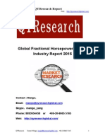 Global Fractional Horsepower Motors Industry Report 2015