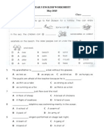 Year 5 English Worksheet Paper 1