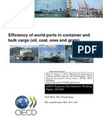 Efficiency of Container and Bulk Cargo Ports