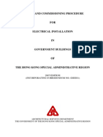 Testing and Commissioning Procedure: 2007 EDITION (Incorporating Corrigendum No. Gsee01)