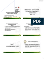 Dot Accreditation Requirements of Land, Water & Air Transport in The Philippines, Patto and Types of Land Transport Vehicles