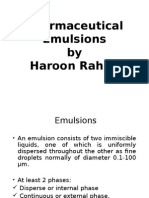 Pharmaceutical Emulsions by Haroon Rahim