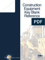 Construction Equipment Key Blank Reference PDF