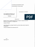 M2M Solutions LLC v. Telit Communication, C.A. No. 14-1103-RGA (D. Del. Aug. 5, 2015) .