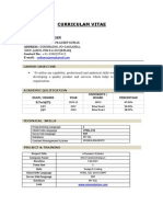 Curriculam Vitae: Father'S Name: Mr. Pradeep Kumar Address: Contact No: E-Mail