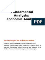 Fundamental Analysis: Economic Analysis