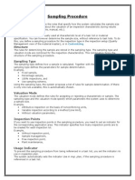 Sampling Procedure & Sampling Scheme